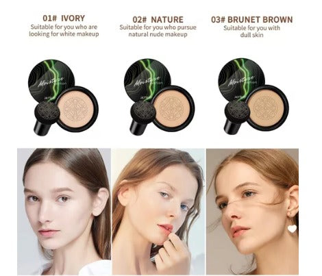 02 BASE MOISTURE CUSHION - ¿Cobertura perfecta e hidratación en uno solo? ¡Solo con Moisture Cushion! 💕🧴