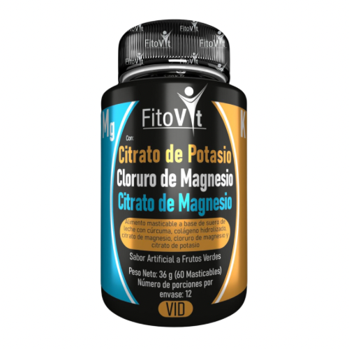 FITOVIT Mente Clara, Cuerpo Activo – Fórmula Avanzada con Triple Magnesio y Potasio Dile adiós a la fatiga muscular y mental.
