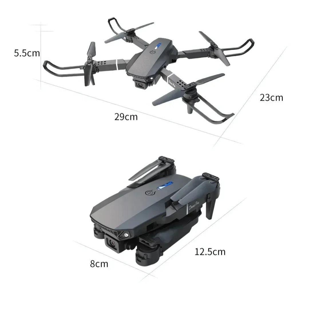 DRONE PRO FOLDING - "Tu Primer Drone Ideal: Fácil de Usar y con Cámara HD para Capturar Recuerdos desde las Alturas"