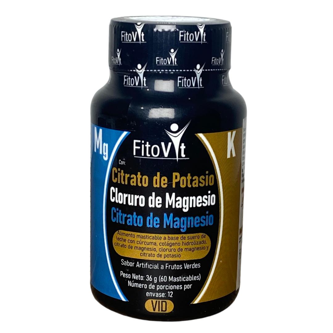 FITOVIT Mente Clara, Cuerpo Activo – Fórmula Avanzada con Triple Magnesio y Potasio Dile adiós a la fatiga muscular y mental.